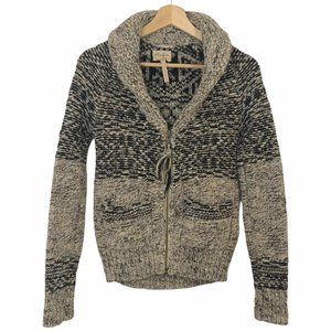 Aritzia Wilfred Free Women’s Wool Alpaca Shawl Collar Zip Cardigan Sweater XXS